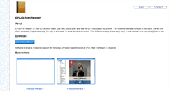 Desktop Screenshot of epubfilereader.com