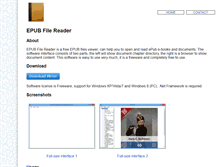 Tablet Screenshot of epubfilereader.com